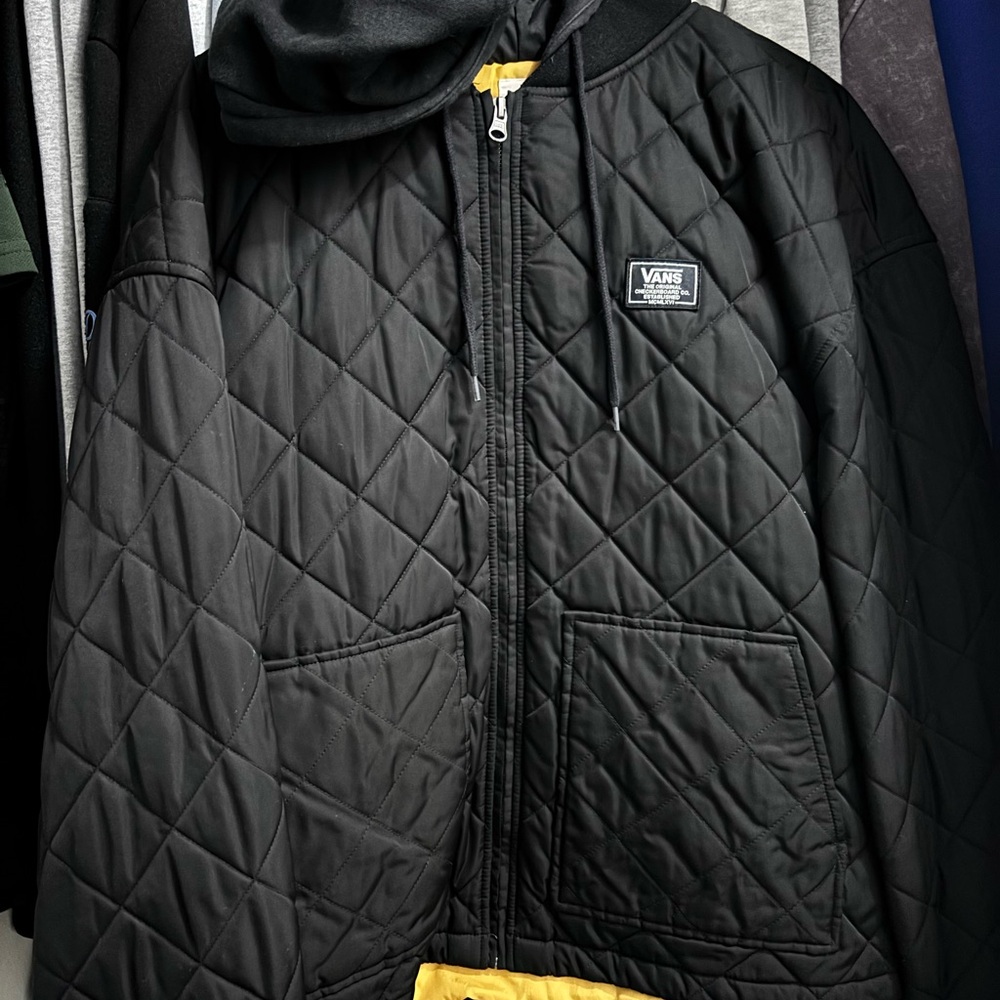 Vans Black Quilted Puffer Jacket